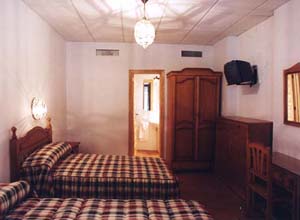 Standard double with patio view, and private facilities